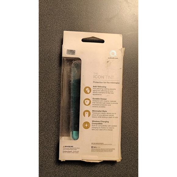 2 Quikcell iPhone 12 Mini Phone Case — Clear Blue & Red Case - Picture 3 of 5